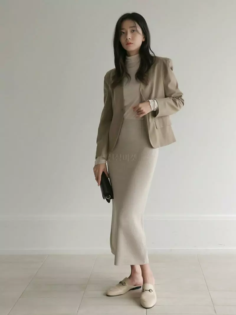 Vert Neuf - Korean Women Fashion - #momslook - Bear No Collar Jacket - 6