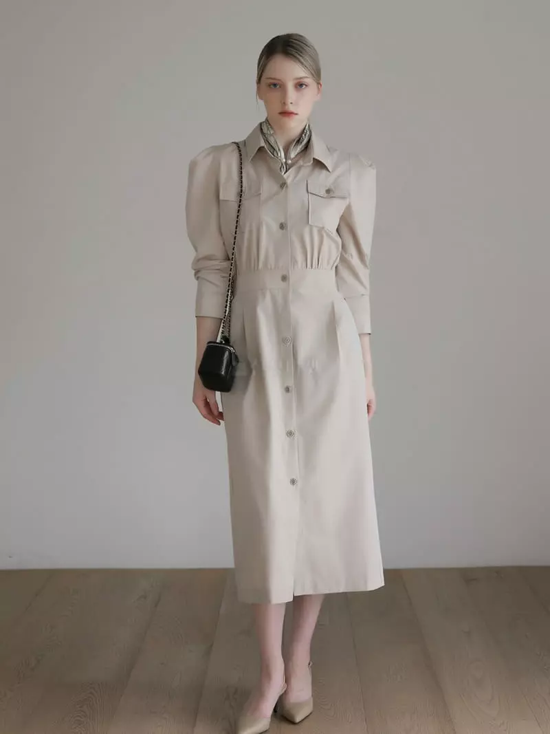 Vert Neuf - Korean Women Fashion - #momslook - Mog Long One-piece - 10