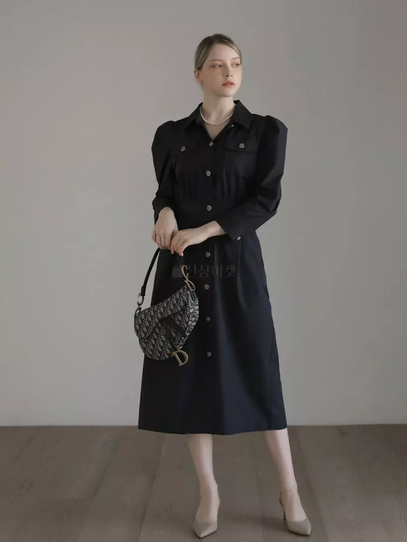 Vert Neuf - Korean Women Fashion - #momslook - Mog Long One-piece - 2