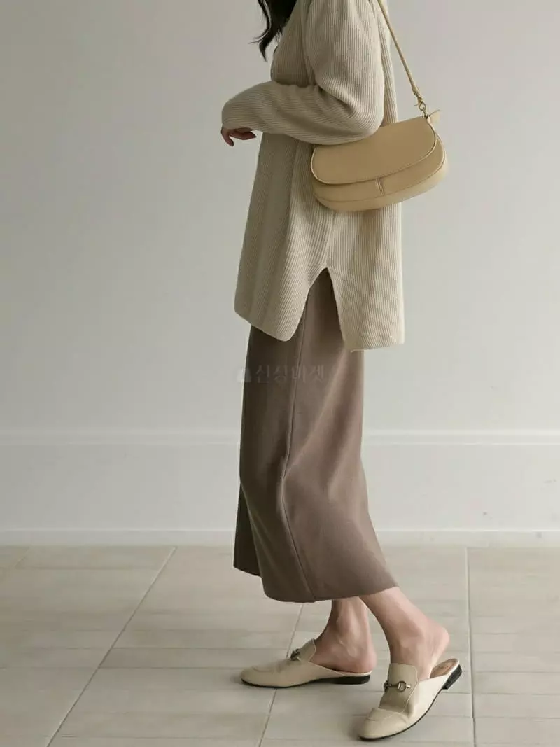Vert Neuf - Korean Women Fashion - #momslook - Mano Knit Skirt - 11