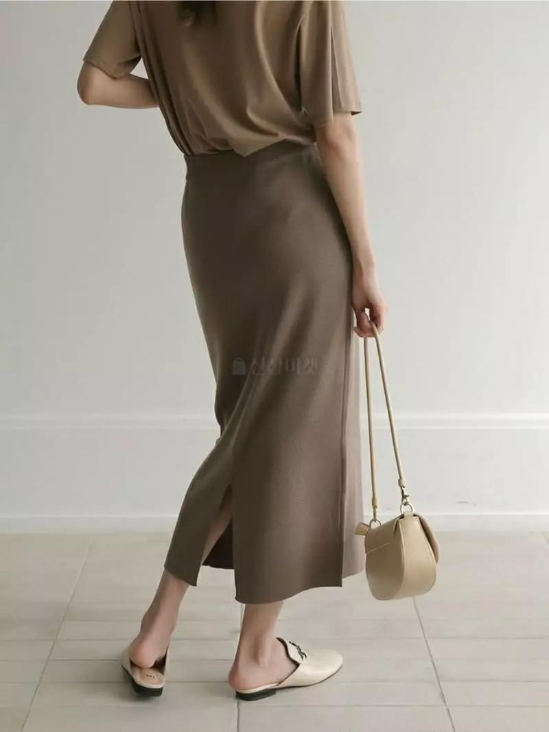 Vert Neuf - Korean Women Fashion - #momslook - Mano Knit Skirt - 5