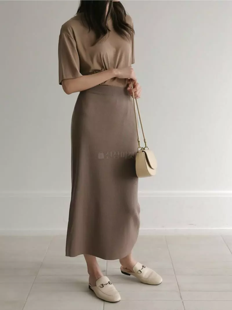 Vert Neuf - Korean Women Fashion - #momslook - Mano Knit Skirt - 7