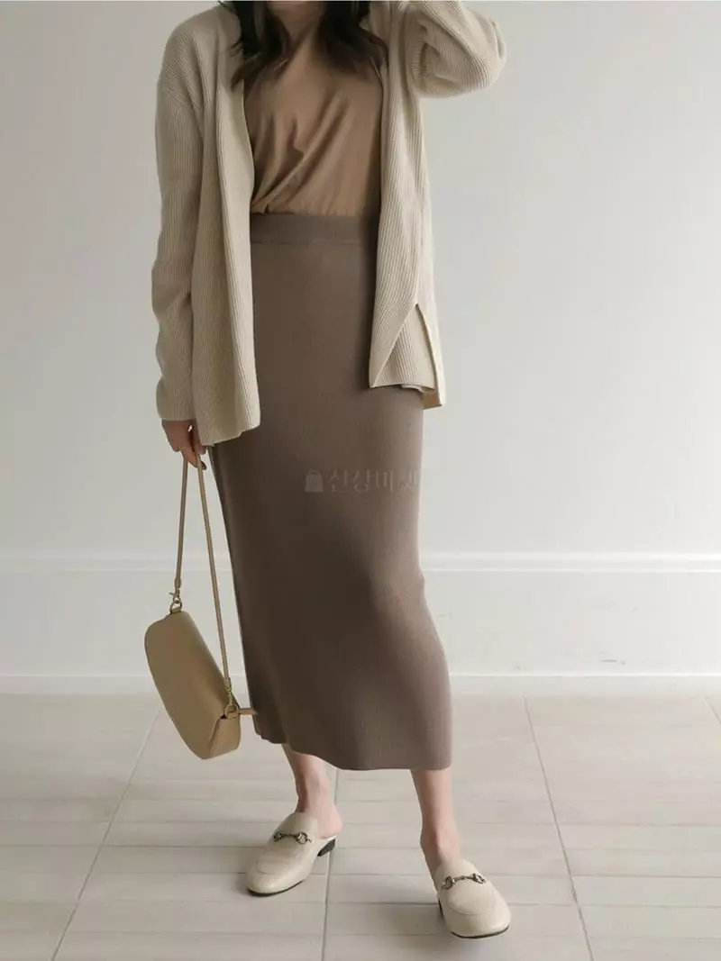 Vert Neuf - Korean Women Fashion - #momslook - Mano Knit Skirt - 9