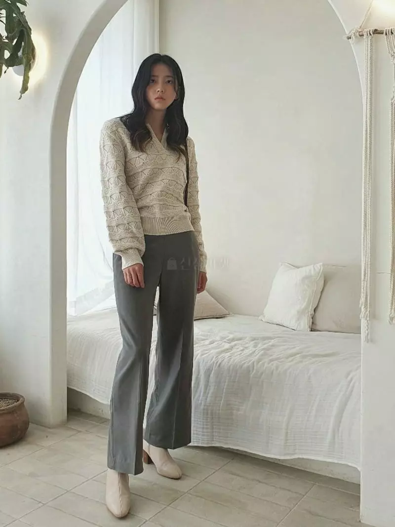 Vert Neuf - Korean Women Fashion - #momslook - Margaret Collar Knit Tee - 6