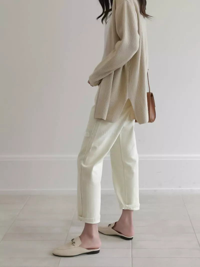 Vert Neuf - Korean Women Fashion - #momslook - Days Cream Jeans - 5