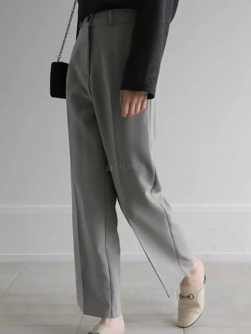 Vert Neuf - Korean Women Fashion - #romanticstyle - Canu Straight Pants