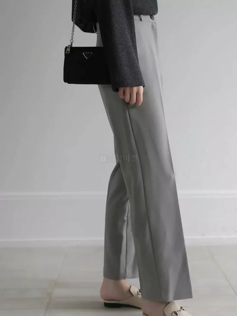 Vert Neuf - Korean Women Fashion - #shopsmall - Canu Straight Pants - 2