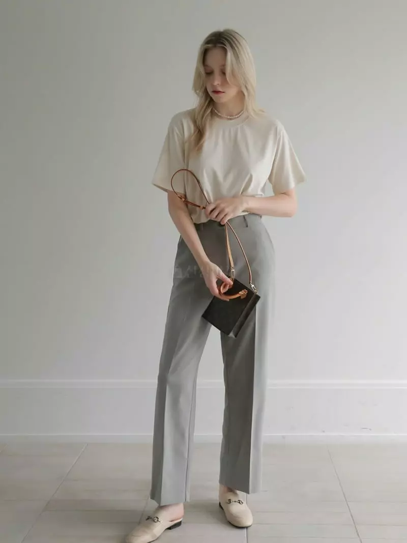 Vert Neuf - Korean Women Fashion - #womensfashion - Canu Straight Pants - 10