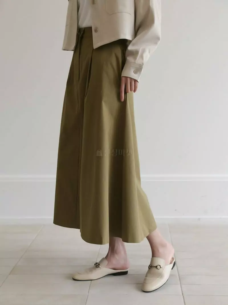 Vert Neuf - Korean Women Fashion - #womensfashion - Chino Plare Skirt - 9