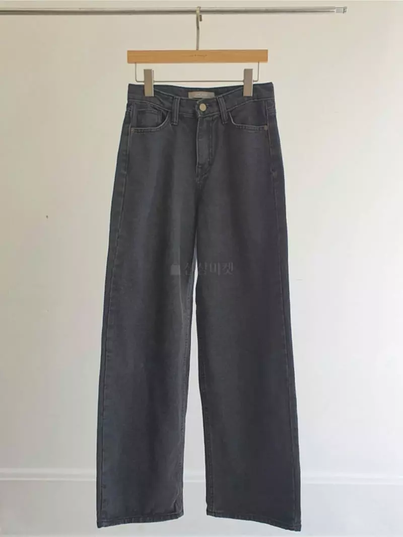 Vert Neuf - Korean Women Fashion - #womensfashion - Wide Black Jeans - 8