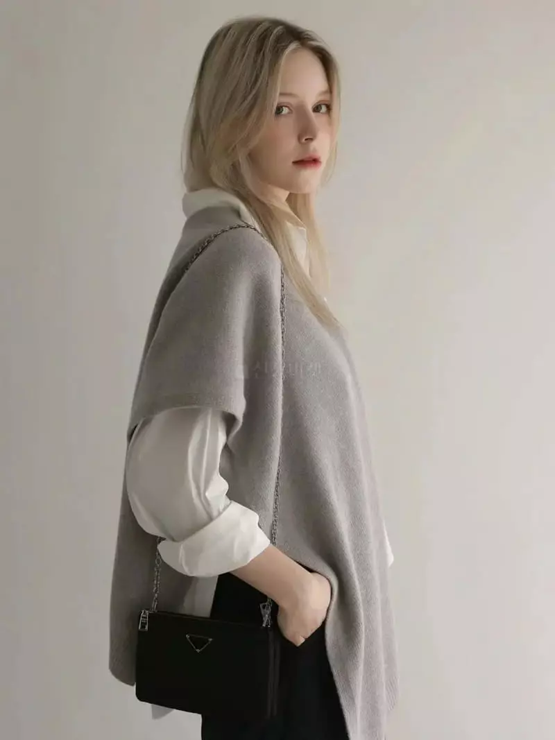 Vert Neuf - Korean Women Fashion - #womensfashion - V Cash Shawl Muffler - 3