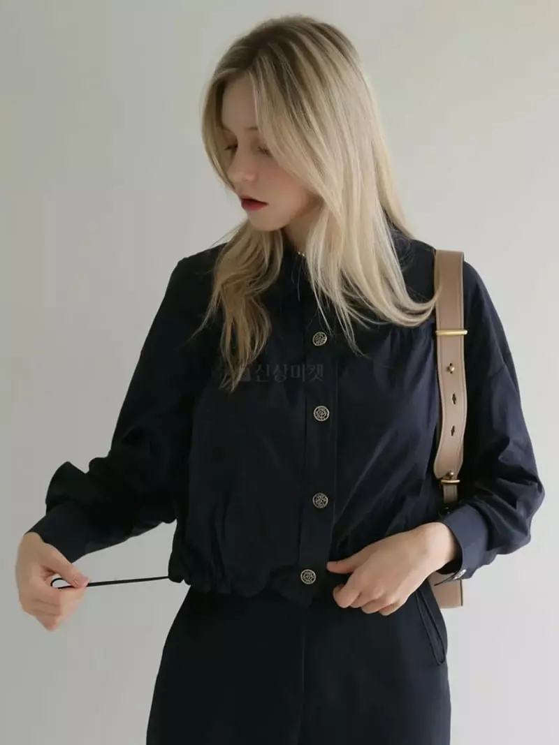 Vert Neuf - Korean Women Fashion - #womensfashion - Shirring Jumper - 2