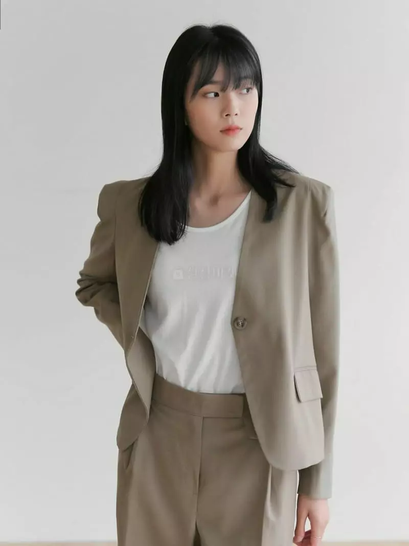 Vert Neuf - Korean Women Fashion - #womensfashion - Bear No Collar Jacket - 11
