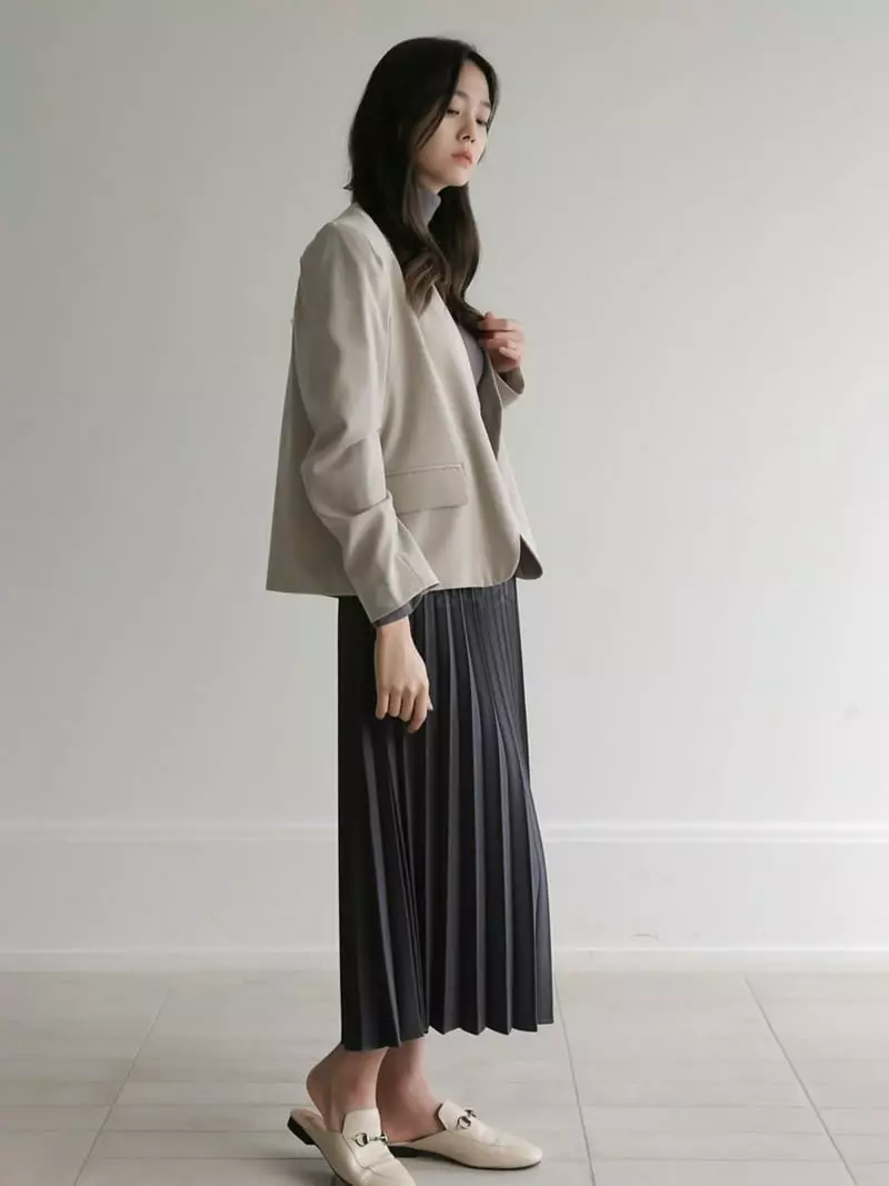Vert Neuf - Korean Women Fashion - #womensfashion - Bear No Collar Jacket - 9