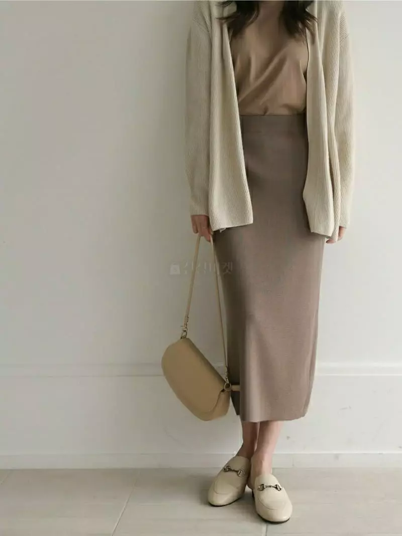 Vert Neuf - Korean Women Fashion - #womensfashion - Mano Knit Skirt - 6
