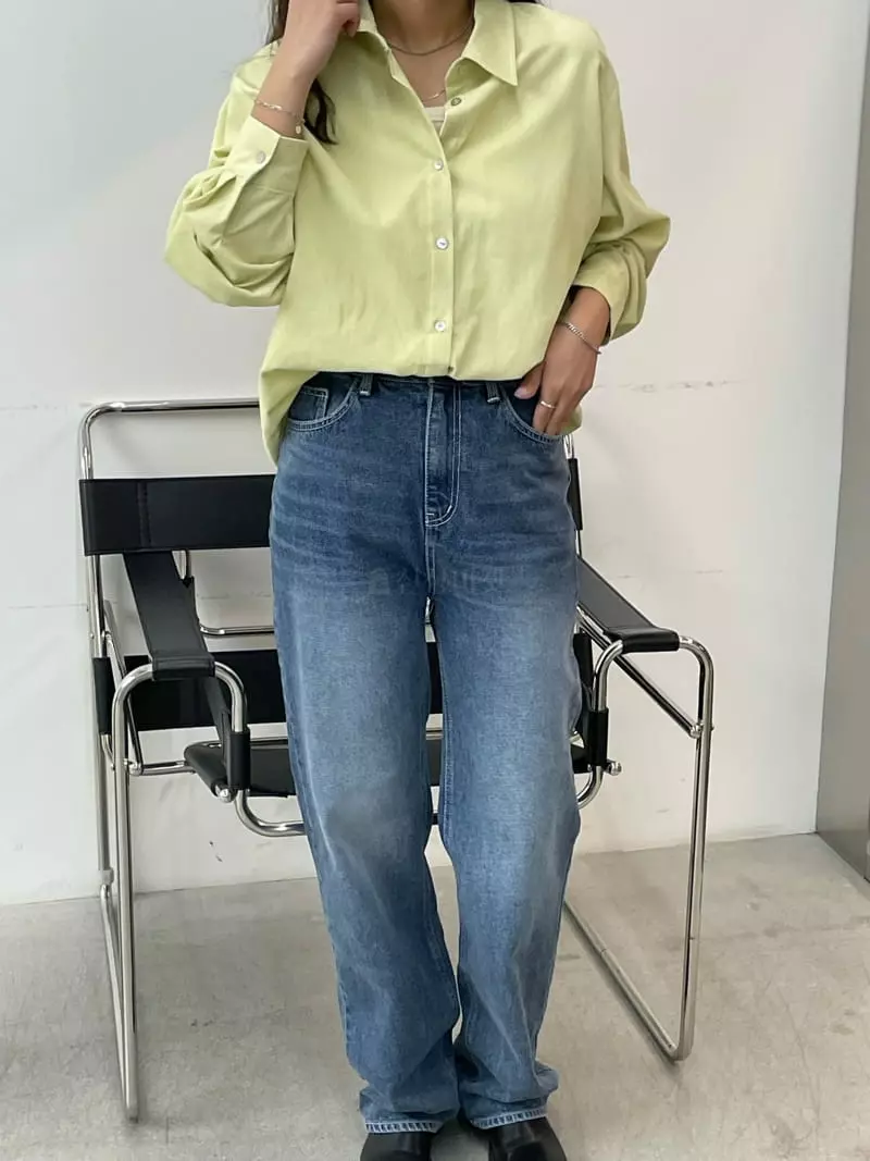Very - Korean Women Fashion - #momslook - Deep Chick Shirt