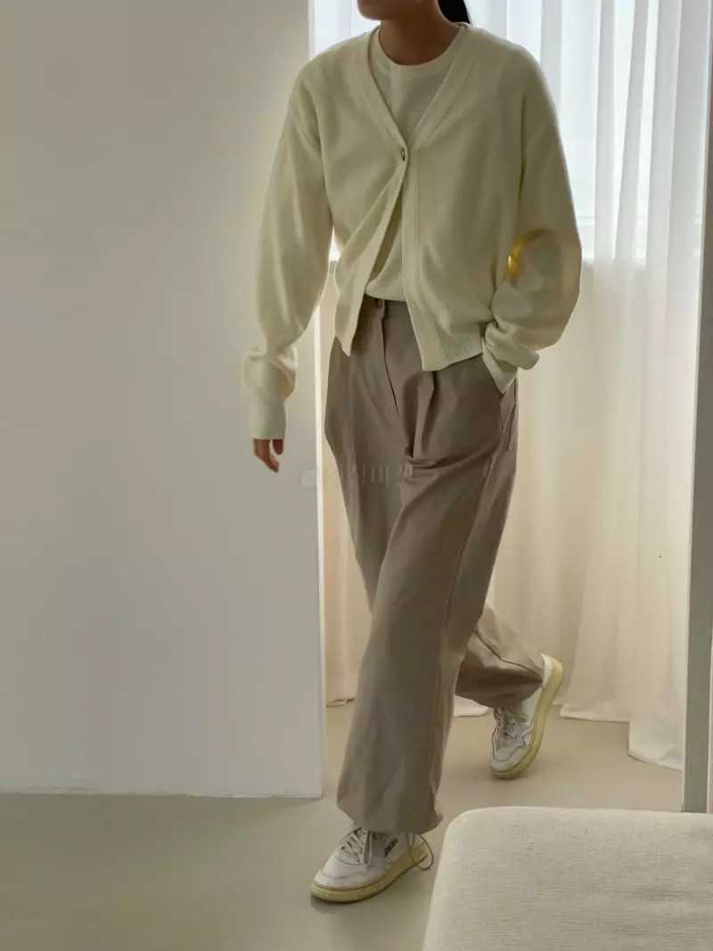Very - Korean Women Fashion - #momslook - Less One Button Cardigan - 6