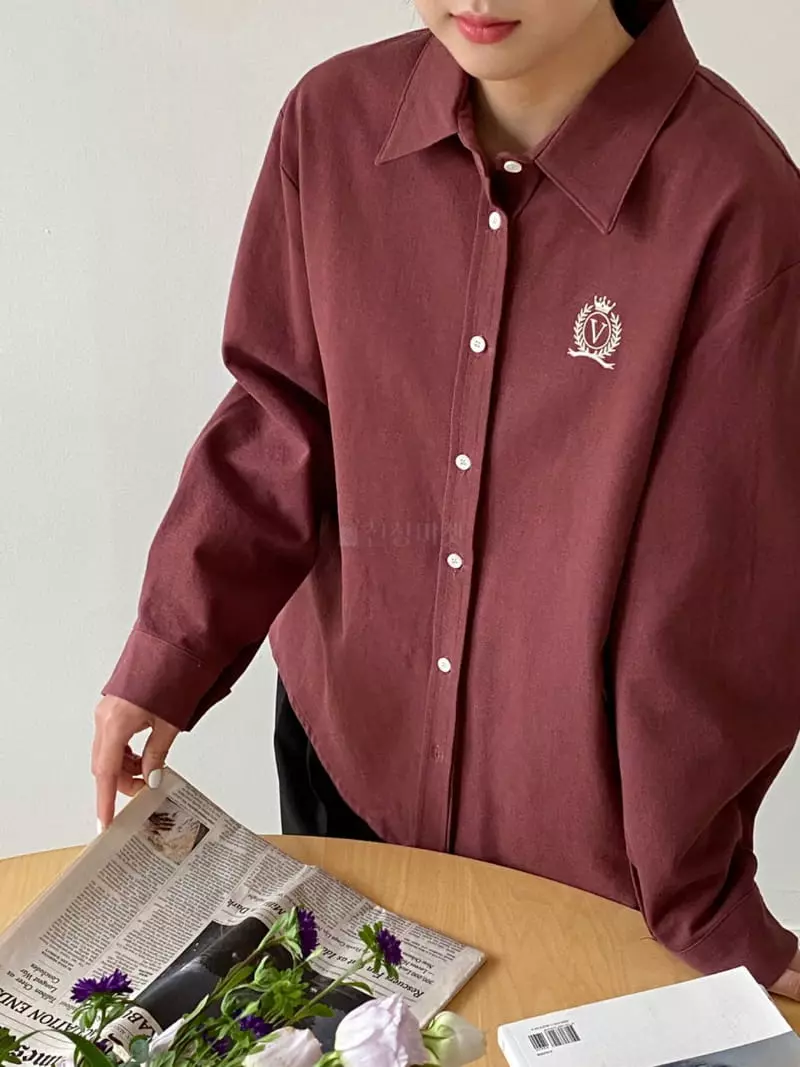 Very - Korean Women Fashion - #momslook - Crown Shirt