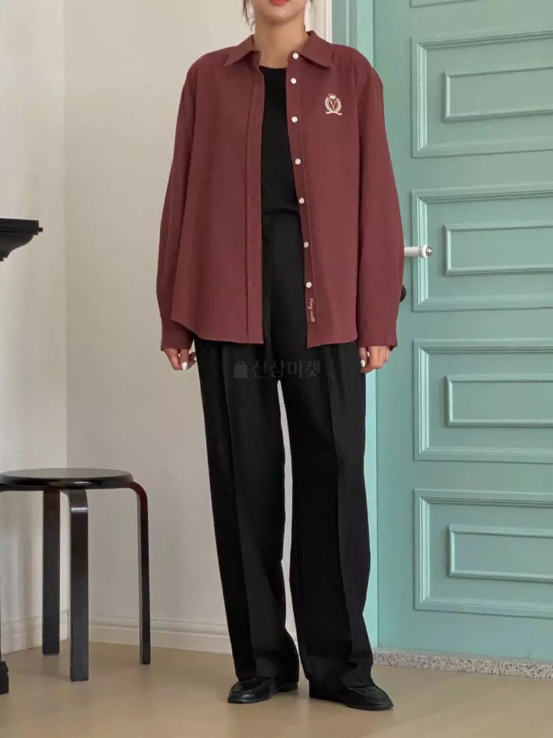 Very - Korean Women Fashion - #momslook - Crown Shirt - 7