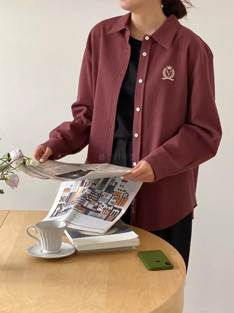 Very - Korean Women Fashion - #momslook - Crown Shirt - 9