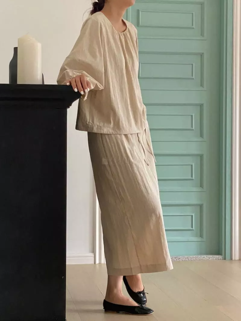 Very - Korean Women Fashion - #momslook - From Pintuck Banding Skirt - 3