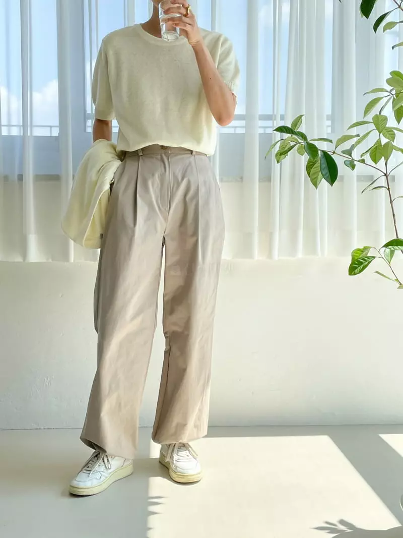 Very - Korean Women Fashion - #momslook - Hano Round Knit Tee - 6