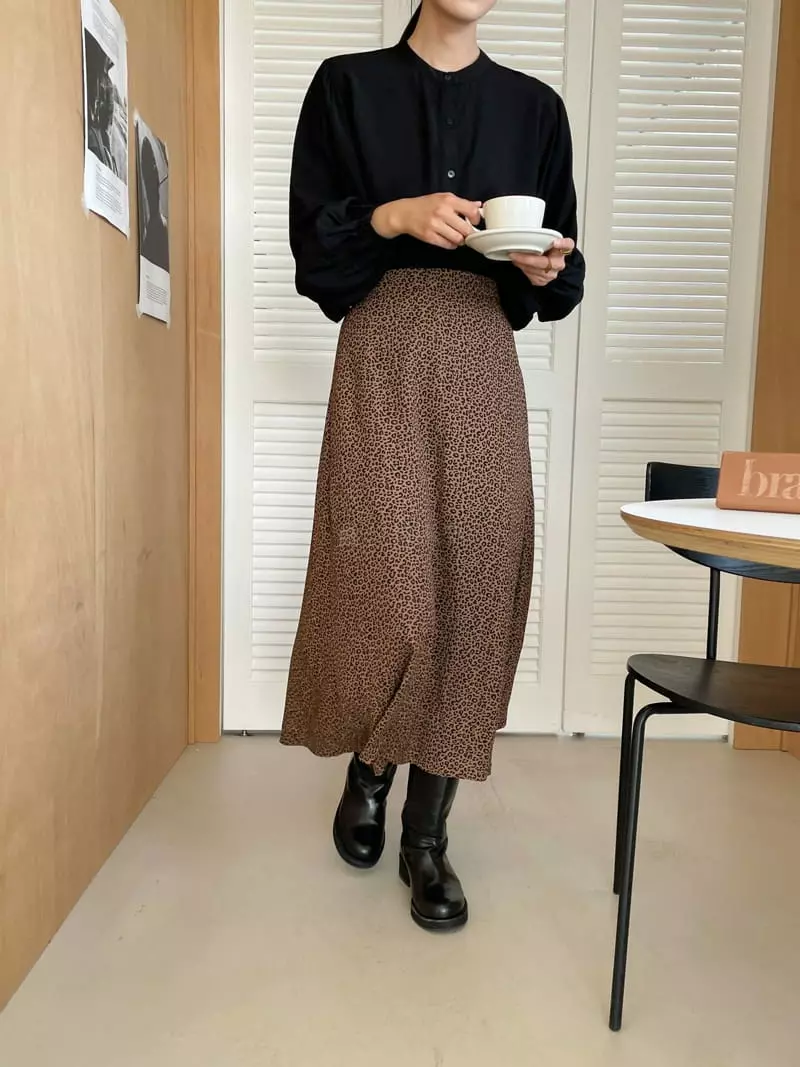 Very - Korean Women Fashion - #momslook - Leopard Skirt