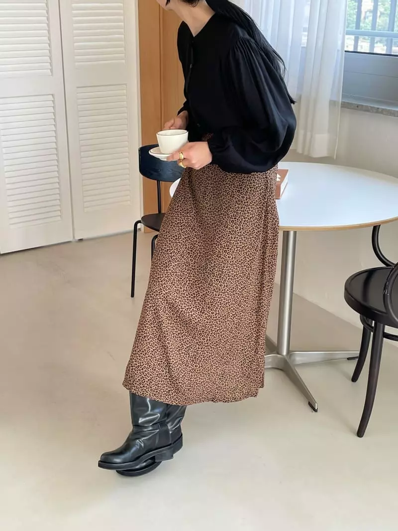 Very - Korean Women Fashion - #momslook - Leopard Skirt - 5