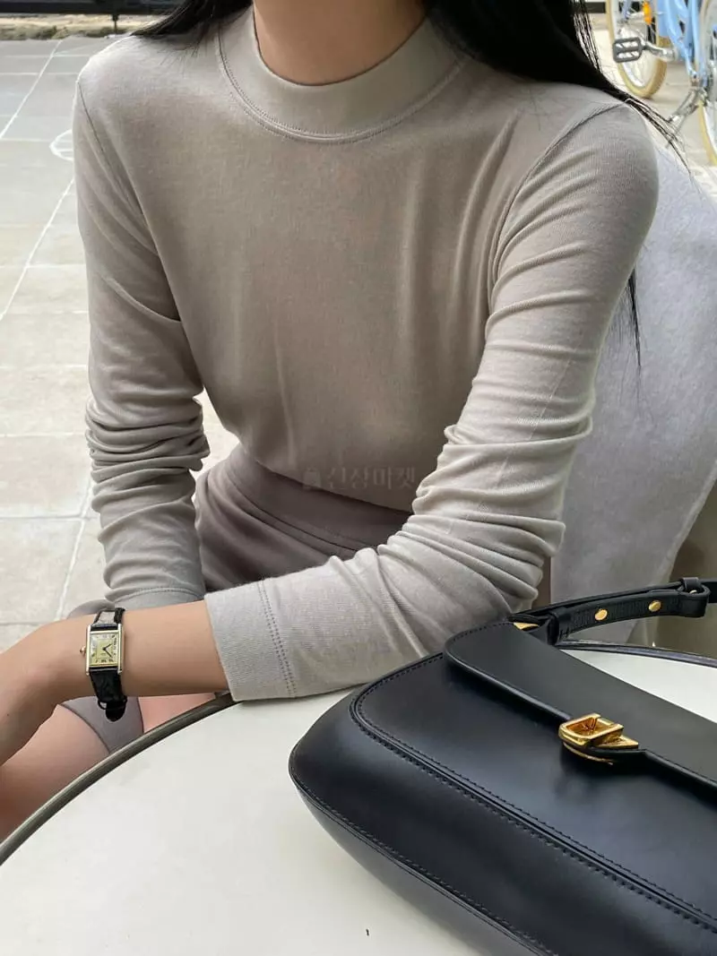 Very - Korean Women Fashion - #restrostyle - Marcaroon Tencel Tee - 6