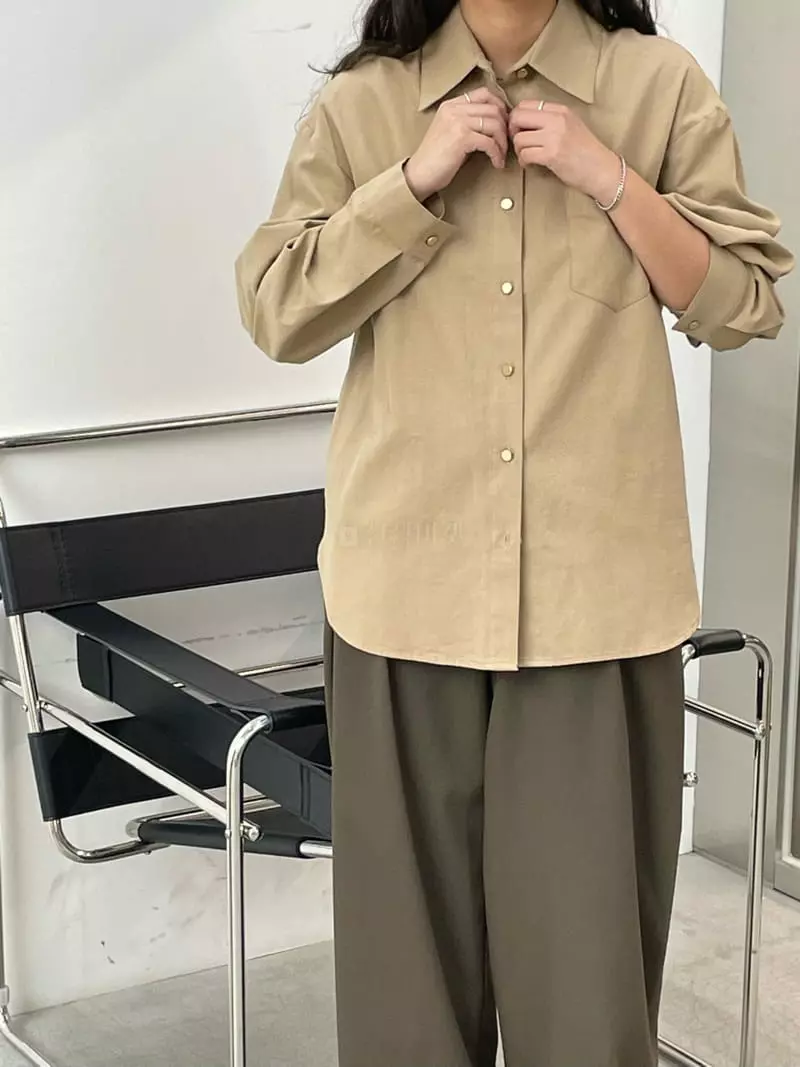 Very - Korean Women Fashion - #restrostyle - Ox Standard Shirt - 5