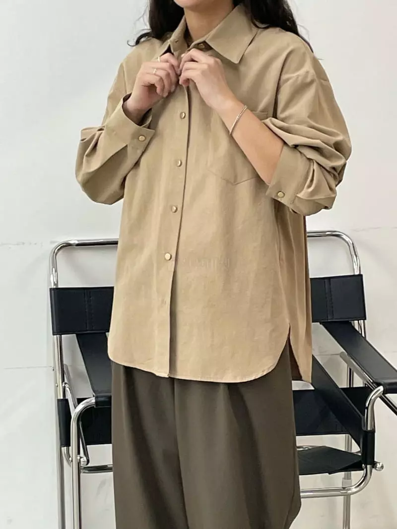 Very - Korean Women Fashion - #romanticstyle - Ox Standard Shirt - 6