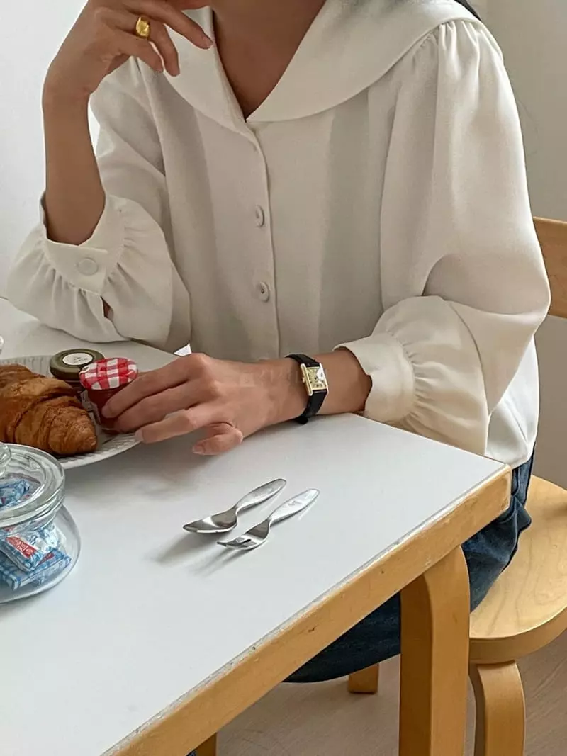 Very - Korean Women Fashion - #thatsdarling - Mue Sailor Blouse - 3