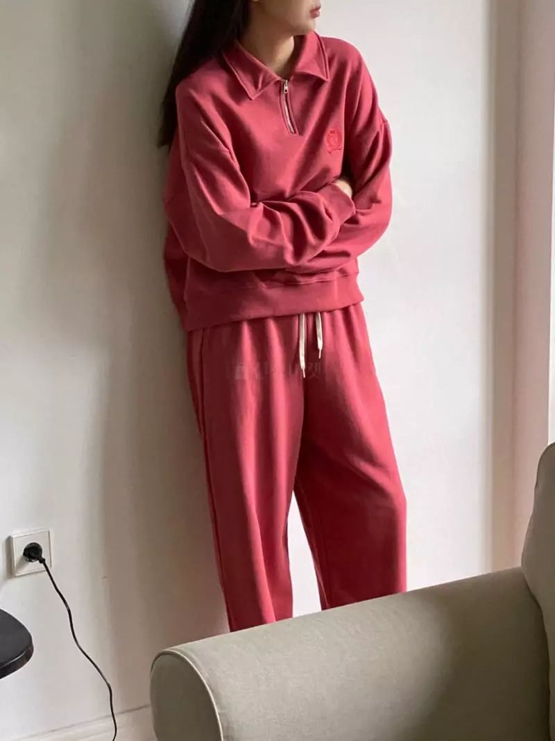 Very - Korean Women Fashion - #thatsdarling - Collar Sweatshirt - 3