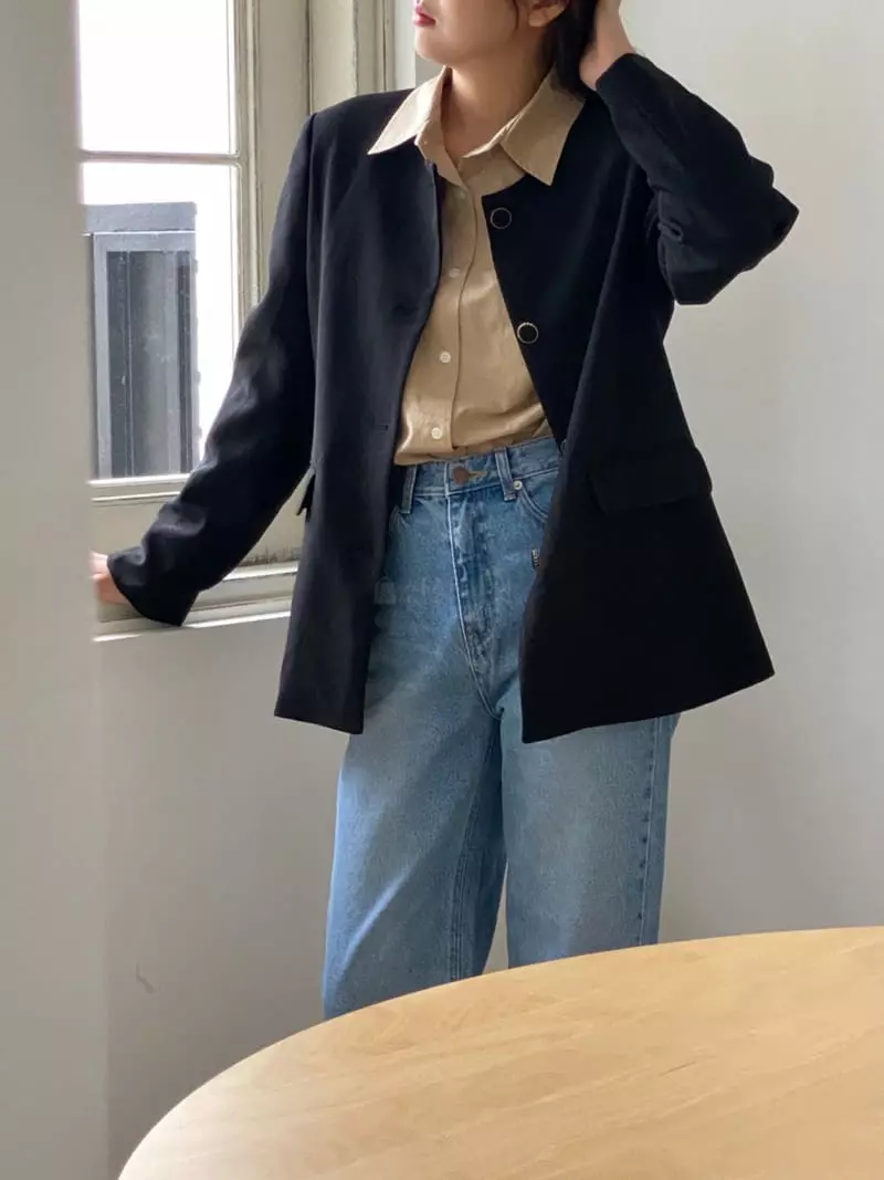 Very - Korean Women Fashion - #womensfashion - Litell Round Jacket - 4