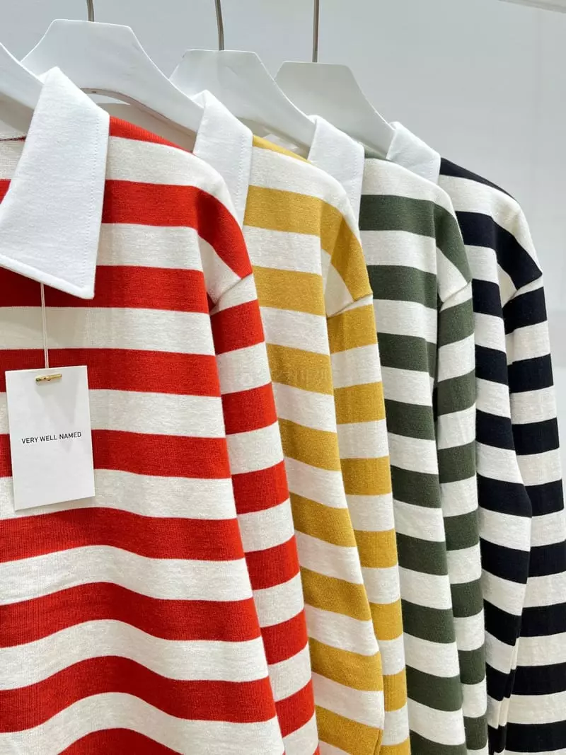 Very - Korean Women Fashion - #vintageinspired - Biscit Stripes Tee - 11