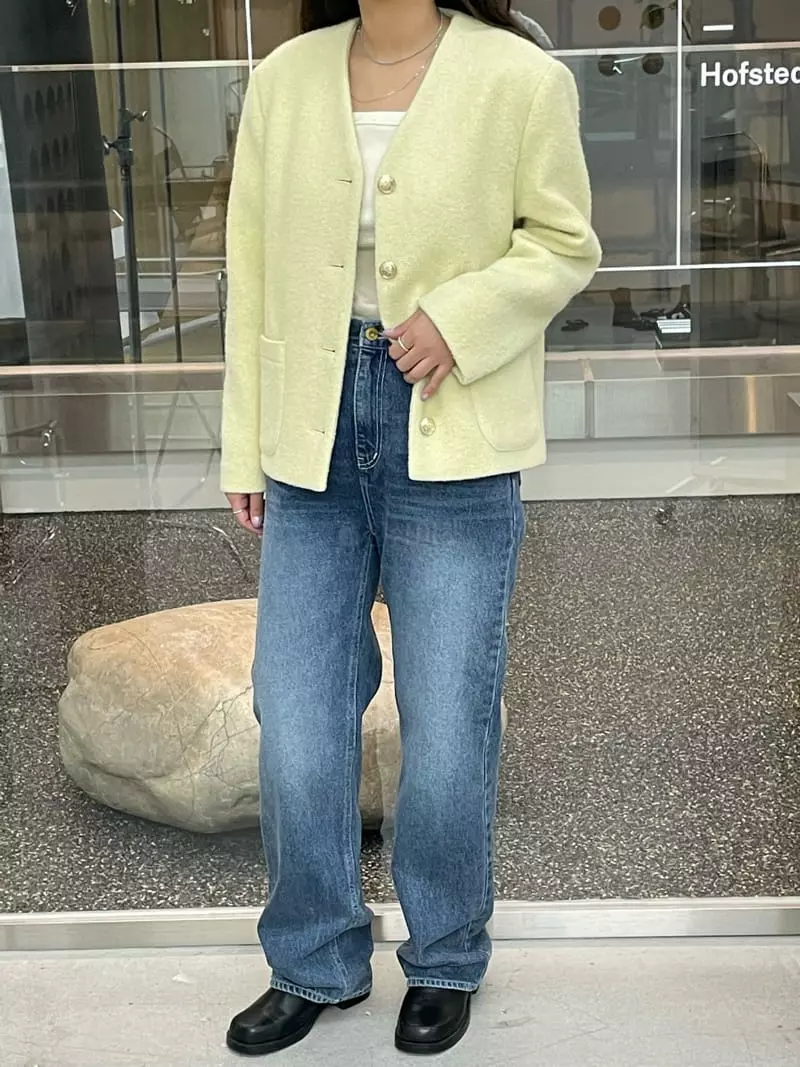 Very - Korean Women Fashion - #womensfashion - No Collar Jacket - 10