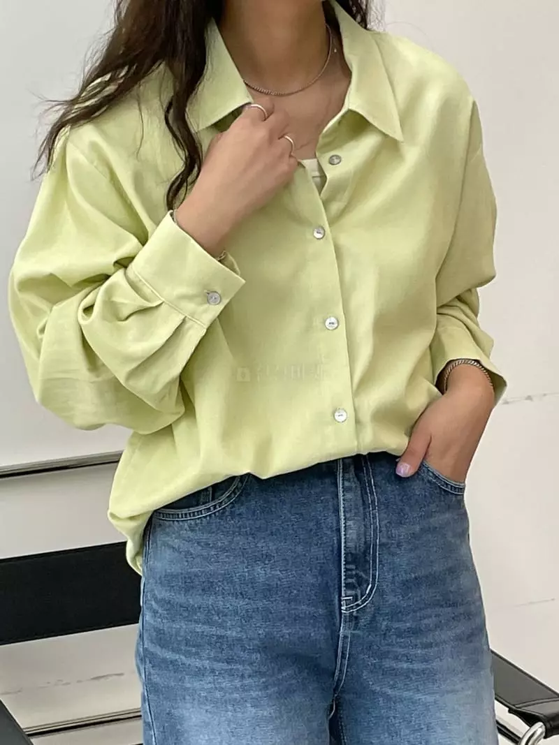 Very - Korean Women Fashion - #momslook - Deep Chick Shirt - 4