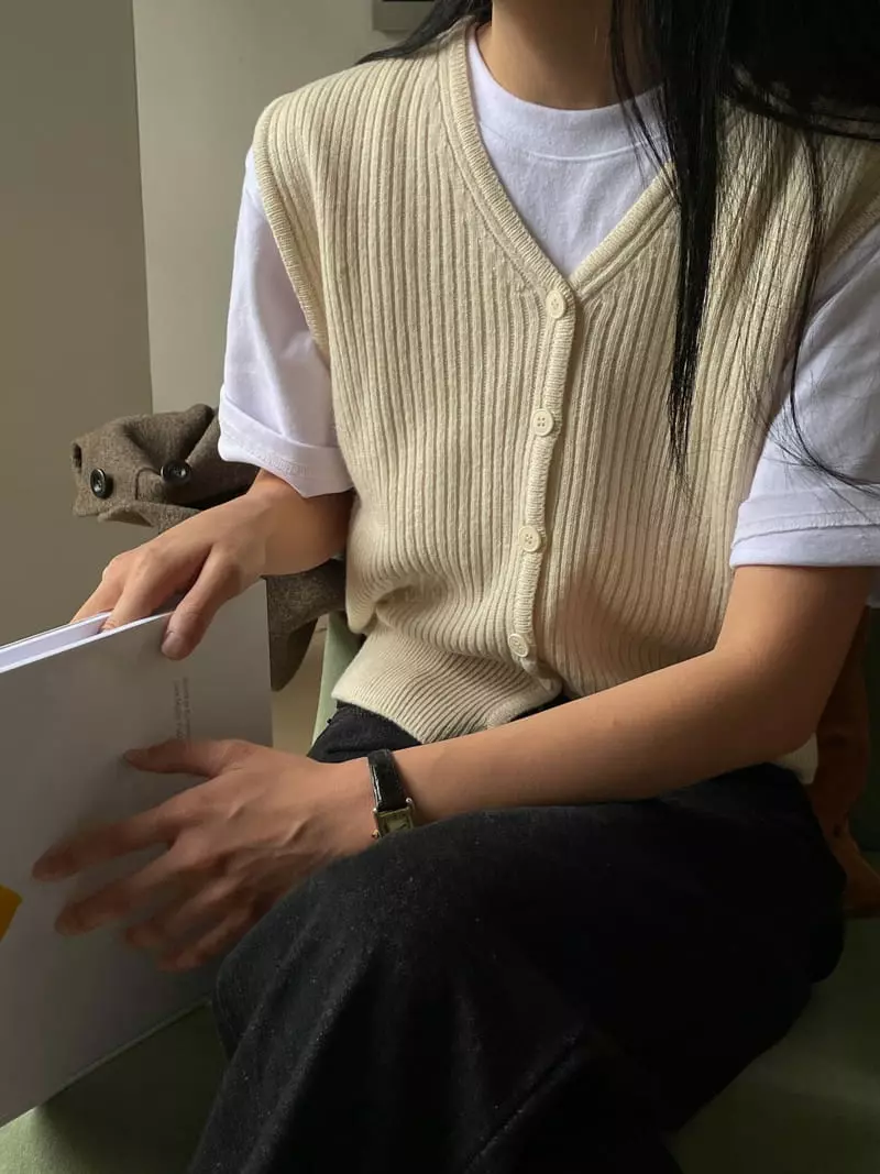 Very - Korean Women Fashion - #momslook - Liso Vest - 4
