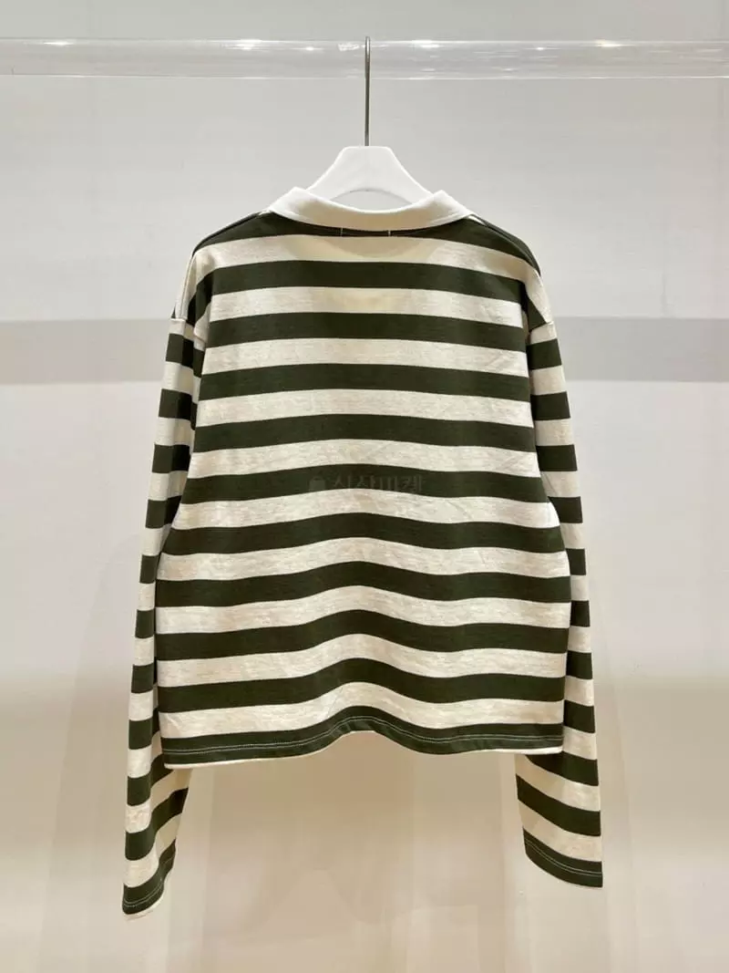 Very - Korean Women Fashion - #womensfashion - Biscit Stripes Tee - 10