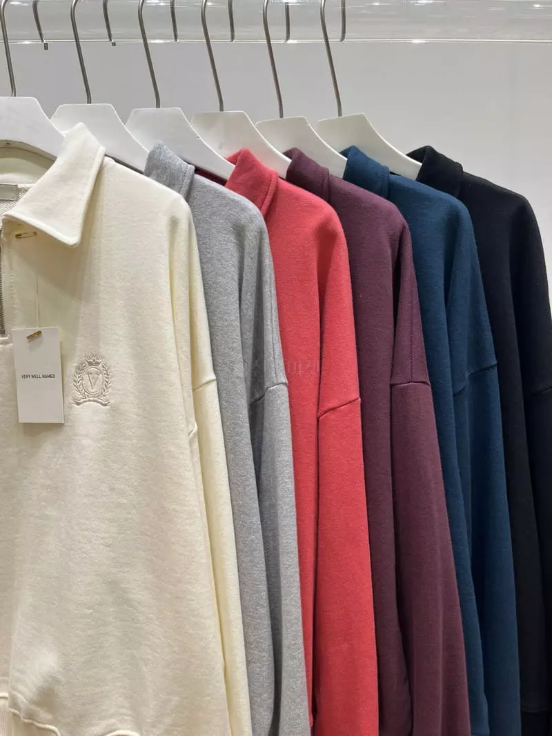 Very - Korean Women Fashion - #womensfashion - Collar Sweatshirt - 12