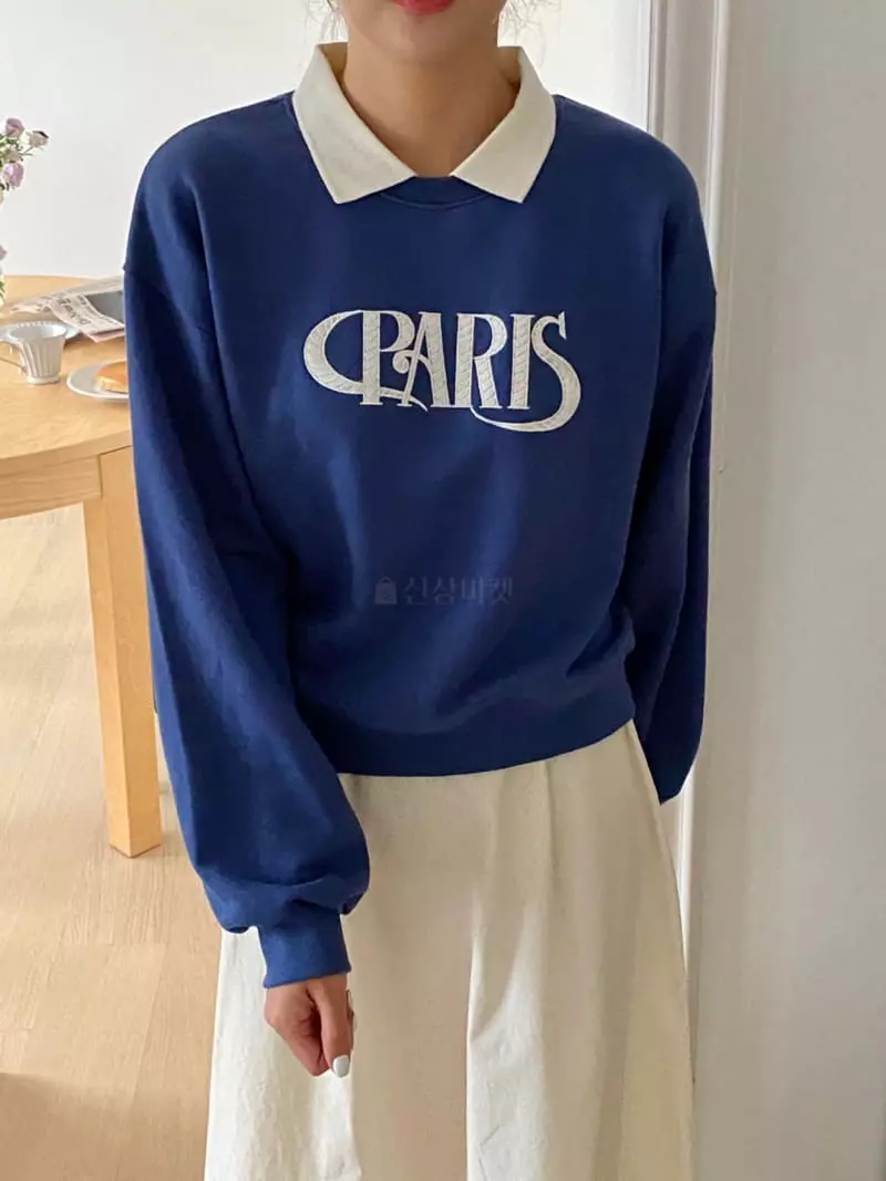 Very - Korean Women Fashion - #womensfashion - Paris Sweatshirt - 5