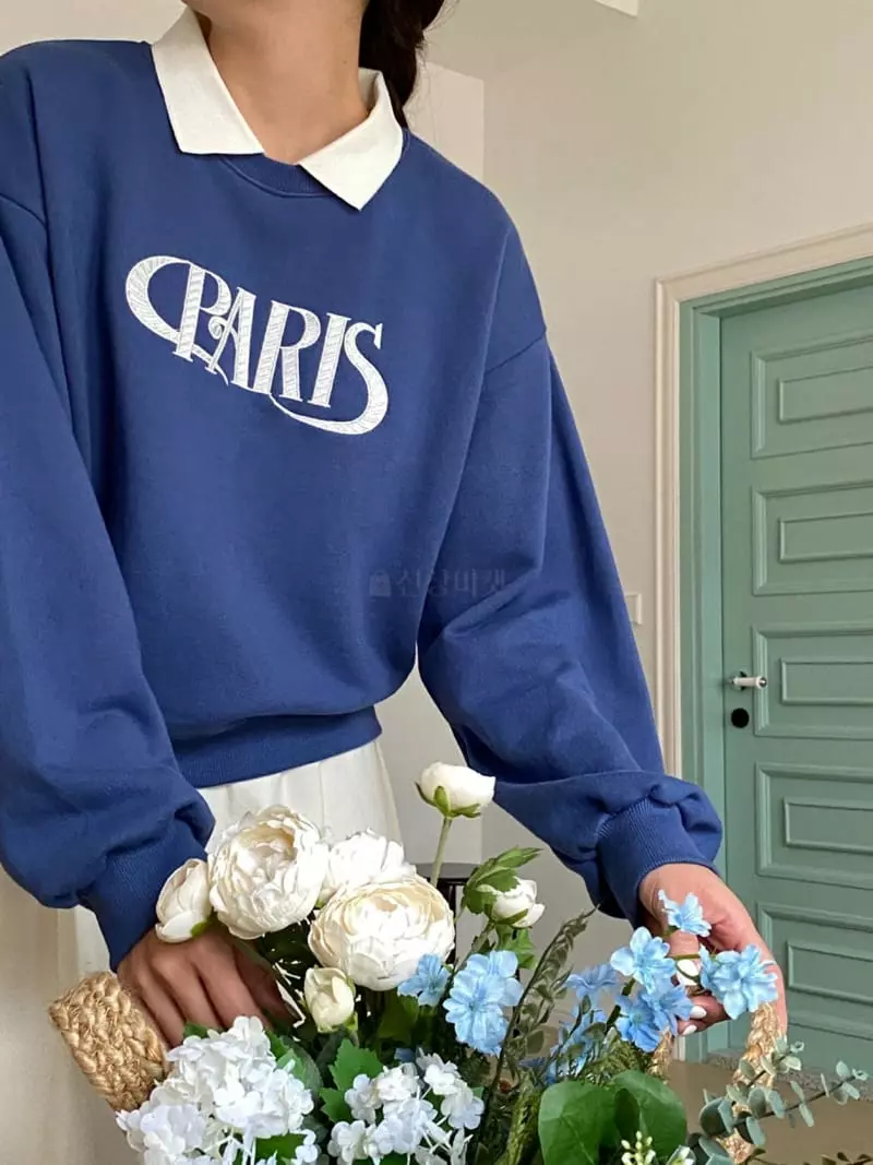 Very - Korean Women Fashion - #womensfashion - Paris Sweatshirt - 9