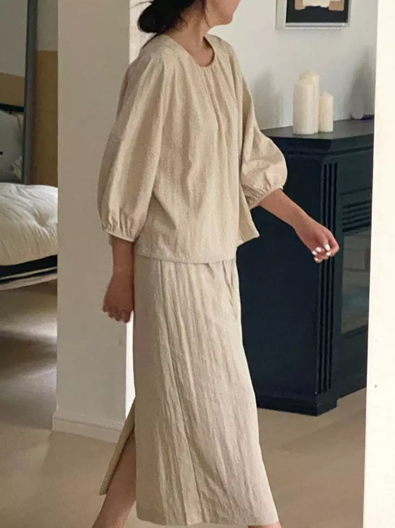 Very - Korean Women Fashion - #womensfashion - From Pintuck Banding Skirt - 2