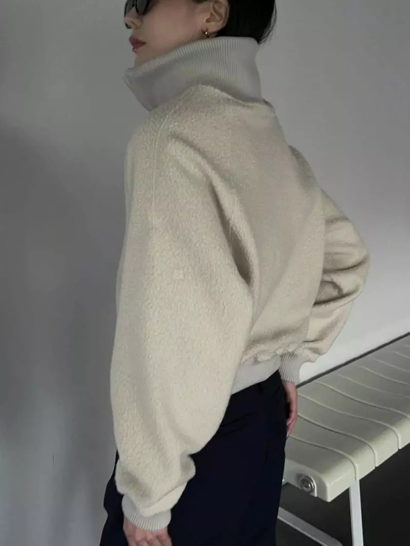 Vestire - Korean Women Fashion - #momslook - Arc Half Zip-up - 6