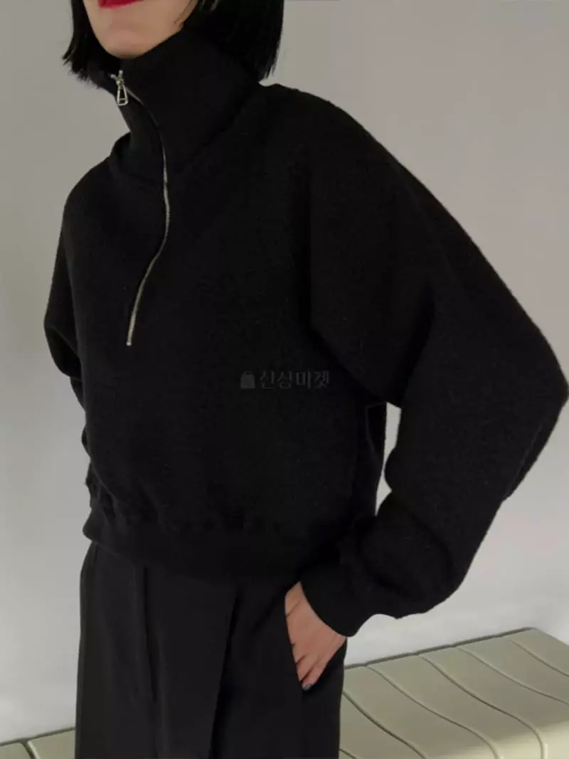 Vestire - Korean Women Fashion - #momslook - Arc Half Zip-up - 8