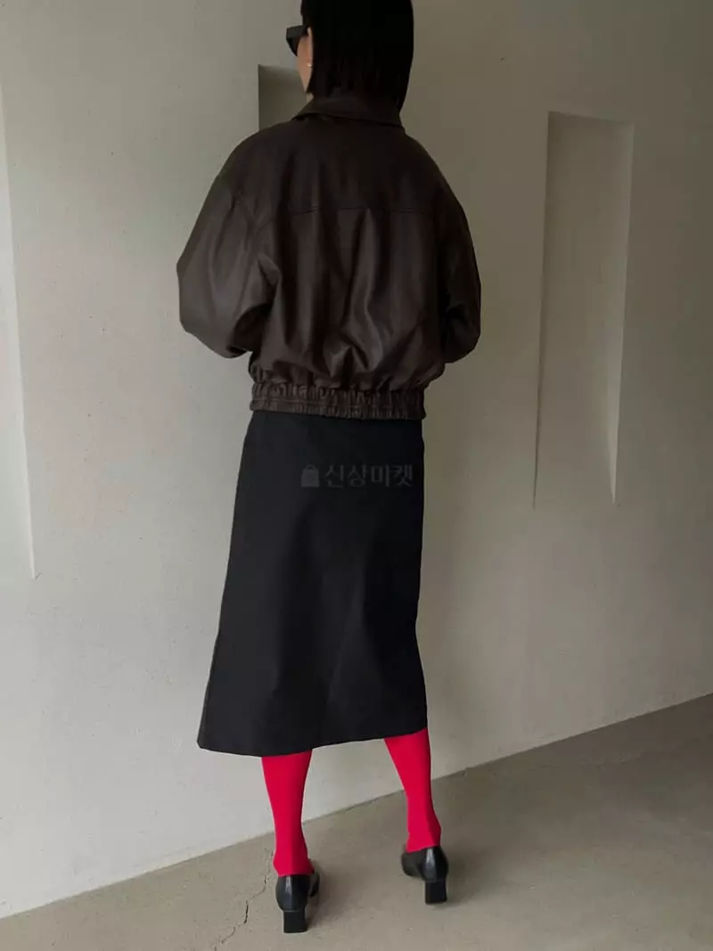 Vestire - Korean Women Fashion - #momslook - Low Leather Jacket - 5
