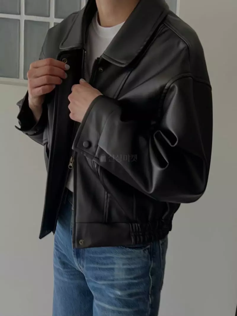 Vestire - Korean Women Fashion - #momslook - Low Leather Jacket - 7