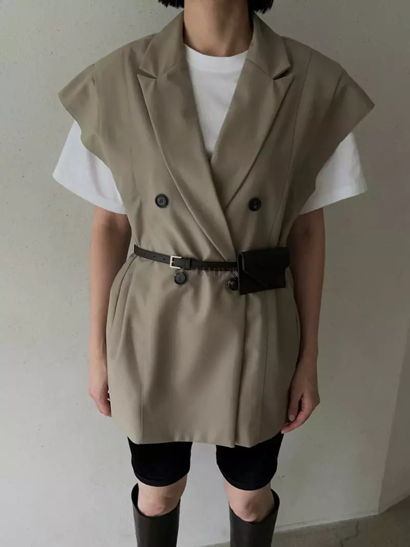 Vestire - Korean Women Fashion - #momslook - Sten Double Vest  - 2