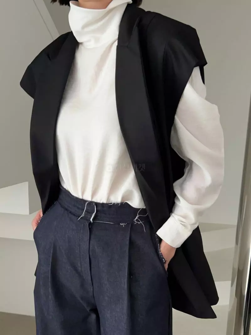 Vestire - Korean Women Fashion - #momslook - Sten Double Vest  - 6
