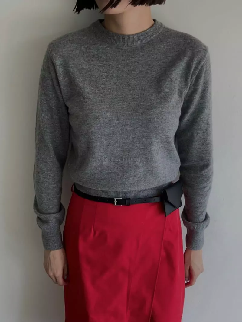 Vestire - Korean Women Fashion - #momslook - Cash Knit Tee - 8